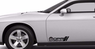 2x Mopar Motorsport-sticker, gestanste vinylsticker