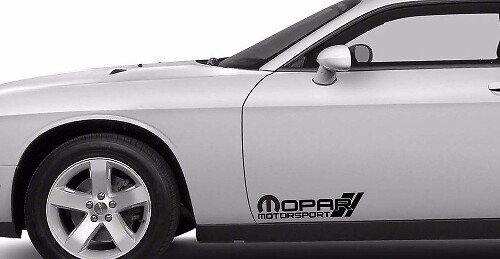 2x Mopar Motorsport-sticker, gestanste vinylsticker