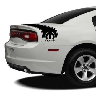 2011-2014 Dodge Charger Mopar achterkofferband complete grafische kit met vinylstickers