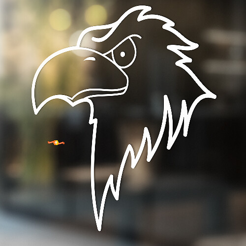 Kop van de Amerikaanse Zeearend Universele Vinyl Decal Sticker_1