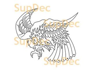 Eagle Vinyl Art Wall Window Badkamer Sticker Sticker verwijderbaar #7
