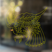 Aanvallende Adelaar Universele Vinyl Decal Sticker_4