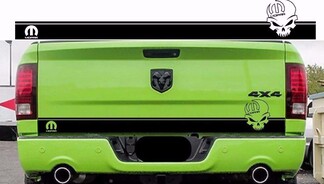 Ram 1500 Mopar Skull Tailgate Stripe Sticker Hemi Dodge Truck 2009-2018 DR13