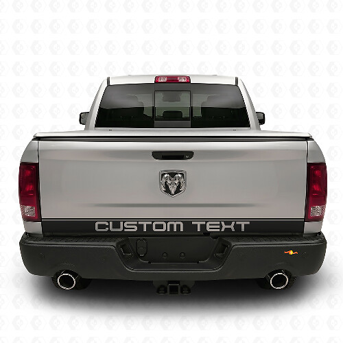 Custom achterklepstrip vinyl decal voor Dodge Ram 1500 2009–2018