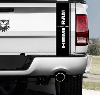 Dodge Ram 1500 RT HEMI Truck Bed Box graphic Stripe sticker achterklepdeur