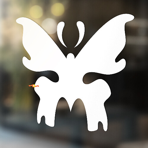 Vlinder Silhouet Universele Vinyl Decal Sticker