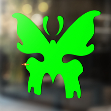 Vlinder Silhouet Universele Vinyl Decal Sticker_3