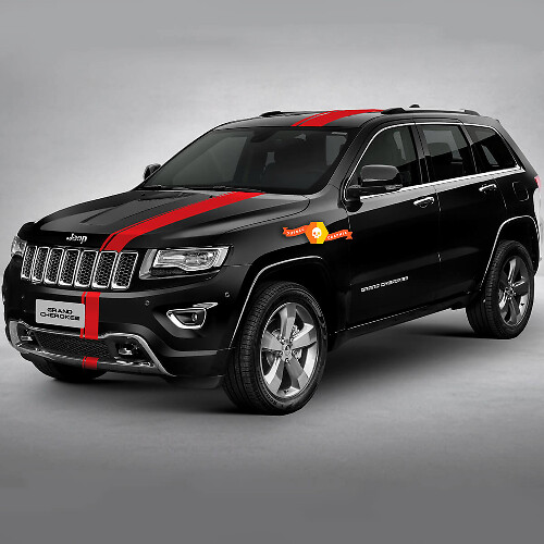 6 Inch Offset Rally Striping Set voor Jeep Grand Cherokee