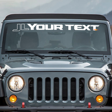 Aangepaste Lettering Voorruit Vinyl Decal Sticker voor Jeep Wrangler_2