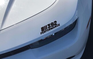 392 Performance koplamp sticker sticker Dodge Challenger Charger HEMI SRT zwart