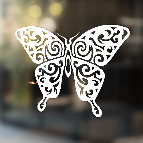Openwork-stijl Vlinder Universele Vinyl Decal Sticker