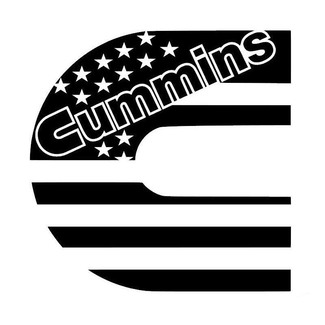 Dodge Cummins C American USA Flag Decal Sticker voor Window, Truck, Yeti