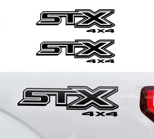STX 4x4 zij vinyl sticker voor Musclecar F-250 Super Duty