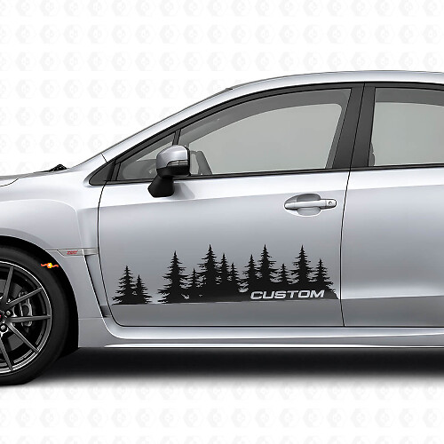 Forest Style Aangepaste Deur Vinyl Decal Kit voor Subaru Impreza
