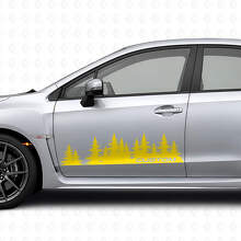Forest Style Aangepaste Deur Vinyl Decal Kit voor Subaru Impreza_5