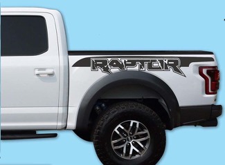 Ford Raptor 2017 & 2018 F150 achterbed vinyl stickers Truck Graphics T-234
