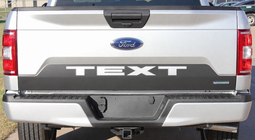 TEXT Speedway Blackout achterklep vinylsticker voor Ford F-150 2018