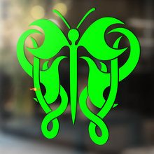 Vlinder Tribal Stijl Universele Vinyl Decal Sticker_3