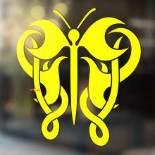 Vlinder Tribal Stijl Universele Vinyl Decal Sticker_4