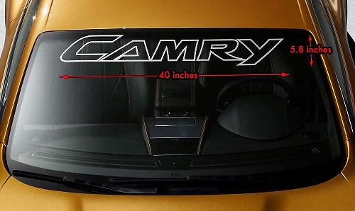 Camry Outline Voorruit Banner Vinyl Sticker voor Toyota Camry