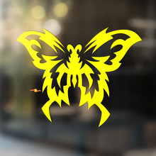 Vlinder met Scherpe Lijnen Universele Vinyl Decal Sticker_4