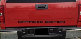 Vrachtwagen achterklep OFFROAD EDITION Bedsticker Grafische letters 4x4

