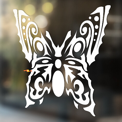 Tribalstijl Vlinder Decoratieve Universele Vinyl Decal Sticker