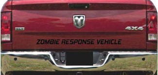 Vrachtwagen achterklep ZOMBIE RESPONSE VOERTUIG Bedsticker grafische letters
