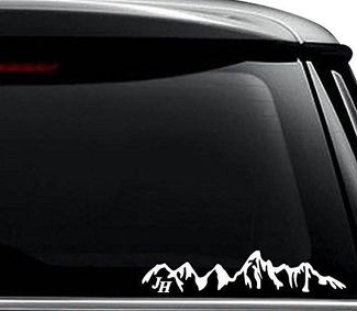 Jackson Hole Mountains Decal Sticker voor gebruik op laptop, helm, auto, vrachtwagen en