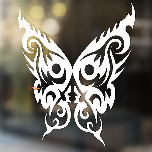 Fire Butterfly Universele Vinyl Decal Sticker