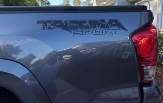Tacoma Raptor Style Bed Decal (effen kleur)