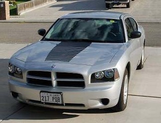 2006-2010 Dodge Charger Fading Hood Stripe-stickerstickers
