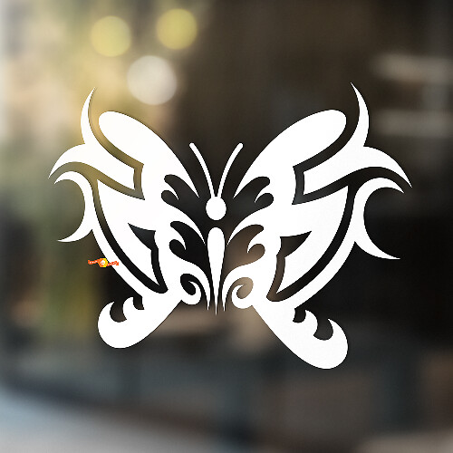 Stekelige Vlinder Universele Vinyl Decal Sticker