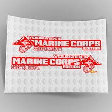Aangepaste Marine Corps Edition Vinyl Decal Set voor Zijscherm voor Jeep Wrangler_4