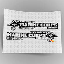 Aangepaste Marine Corps Edition Vinyl Decal Set voor Zijscherm voor Jeep Wrangler_6