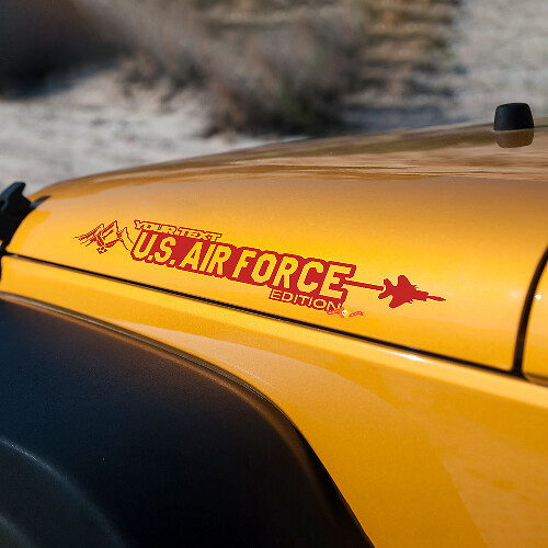 Side Hood US Air Force Sticker Decal Vinyl Grafisch voor Jeep Wrangler 27