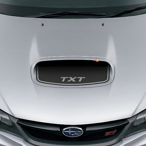Aangepaste Blackout Motorkap Luchtinlaat Vinyl Decal voor Subaru Impreza WRX STI