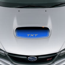 Aangepaste Blackout Motorkap Luchtinlaat Vinyl Decal voor Subaru Impreza WRX STI_2