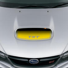 Aangepaste Blackout Motorkap Luchtinlaat Vinyl Decal voor Subaru Impreza WRX STI_5
