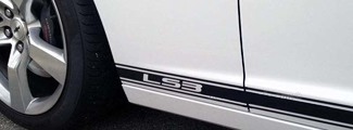2010 - 2015 Chevrolet Camaro SS RS LS Rocker streep strepen stickers afbeeldingen