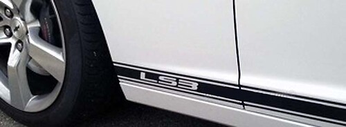2010 - 2015 Chevrolet Camaro SS RS LS Rocker streep strepen Stickers Decals graphics
