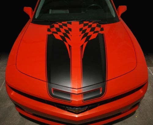 2010 2013 Chevy Camaro Geblokte Vlag Rally Racing Stripe Kit 2011 2012 SS RS
