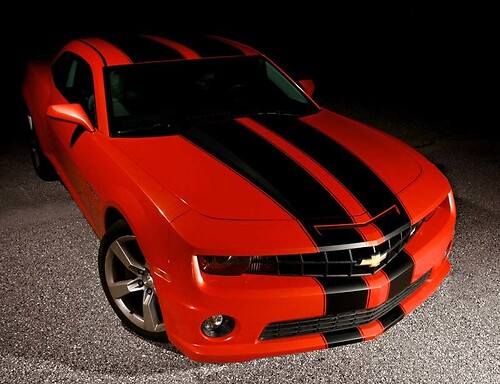 2010-2013 Chevy Camaro taps toelopende dubbele Rally Racing strepen stickers stickers
