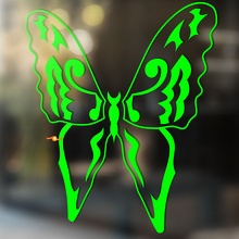 Vlinder Silhouet Omlijning Tribal-stijl Universele Vinyl Decal Sticker_3