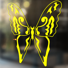 Vlinder Silhouet Omlijning Tribal-stijl Universele Vinyl Decal Sticker_4