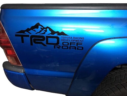 TRD Off Road Mountain Bed Side Vinyl Sticker Set voor Toyota Tacoma