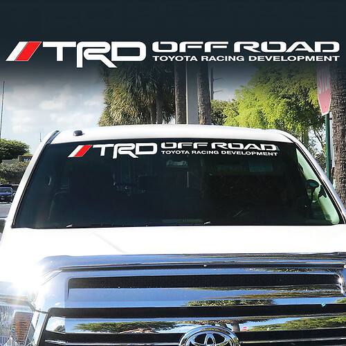 Toyota TRD Windscherm Tacoma Tundra off-road Racing 4x4 Decal Sticker Vinyl ll