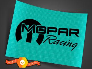 2x Mopar Racing-sticker, Srt, Hemi, vinyl gestanste sticker 8,5 x 3