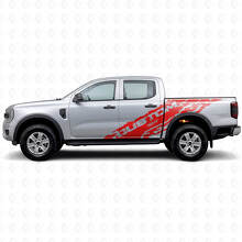 Modderspatten & Custom Tekst Zij Vinyl Stickers Kit voor Musclecar Ranger Wildtrak_5