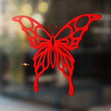 Vlinder met patroonvleugels Universele vinylsticker_2